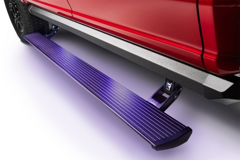 Ram 2500 Running Boards - AMP Research - PowerStep XL Electric Running Board, Offers 3 Inch Additional Drop, Includes OEM Style Illumination - Black - `19-`24